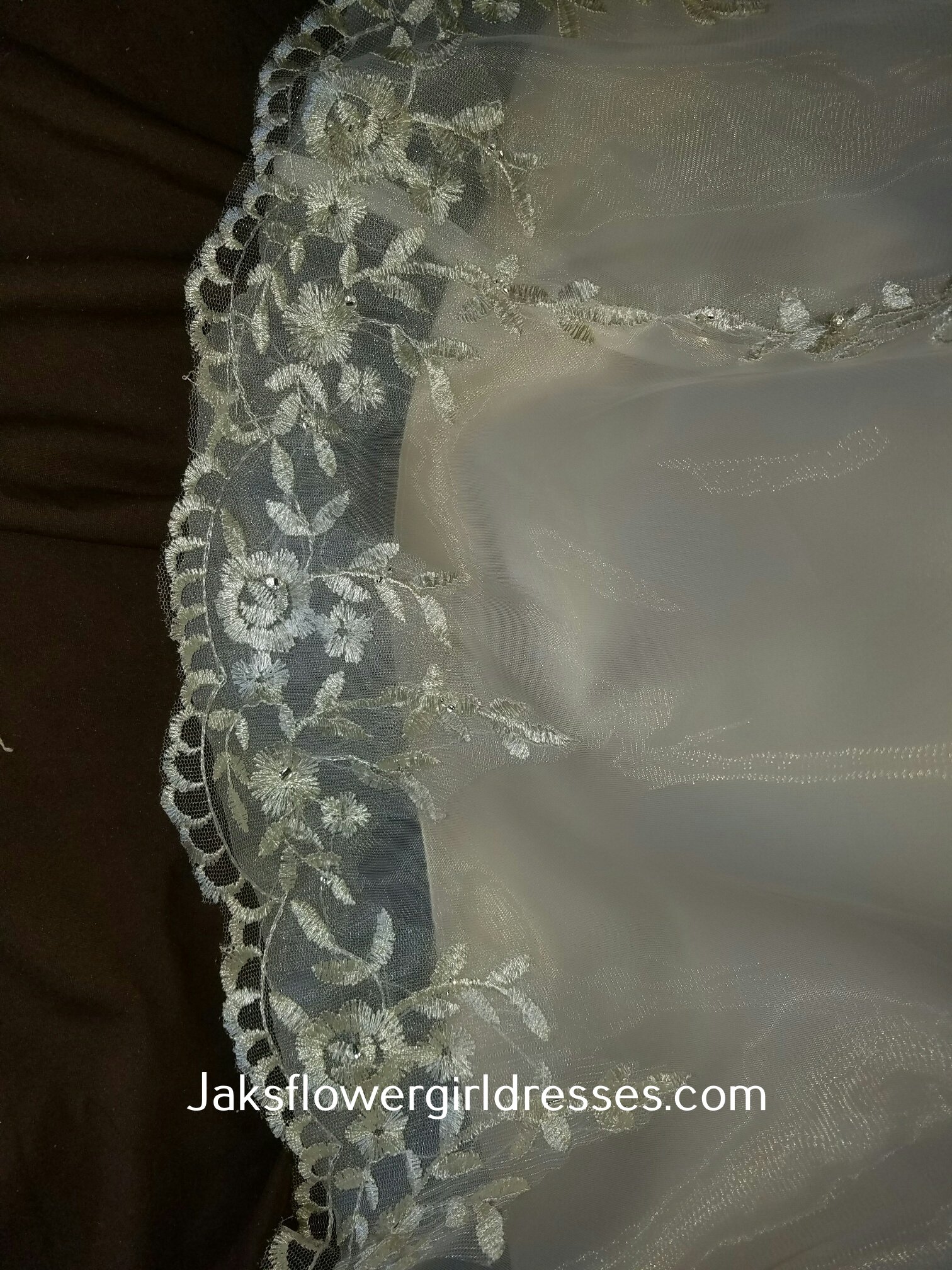 light champagne flower girl dress